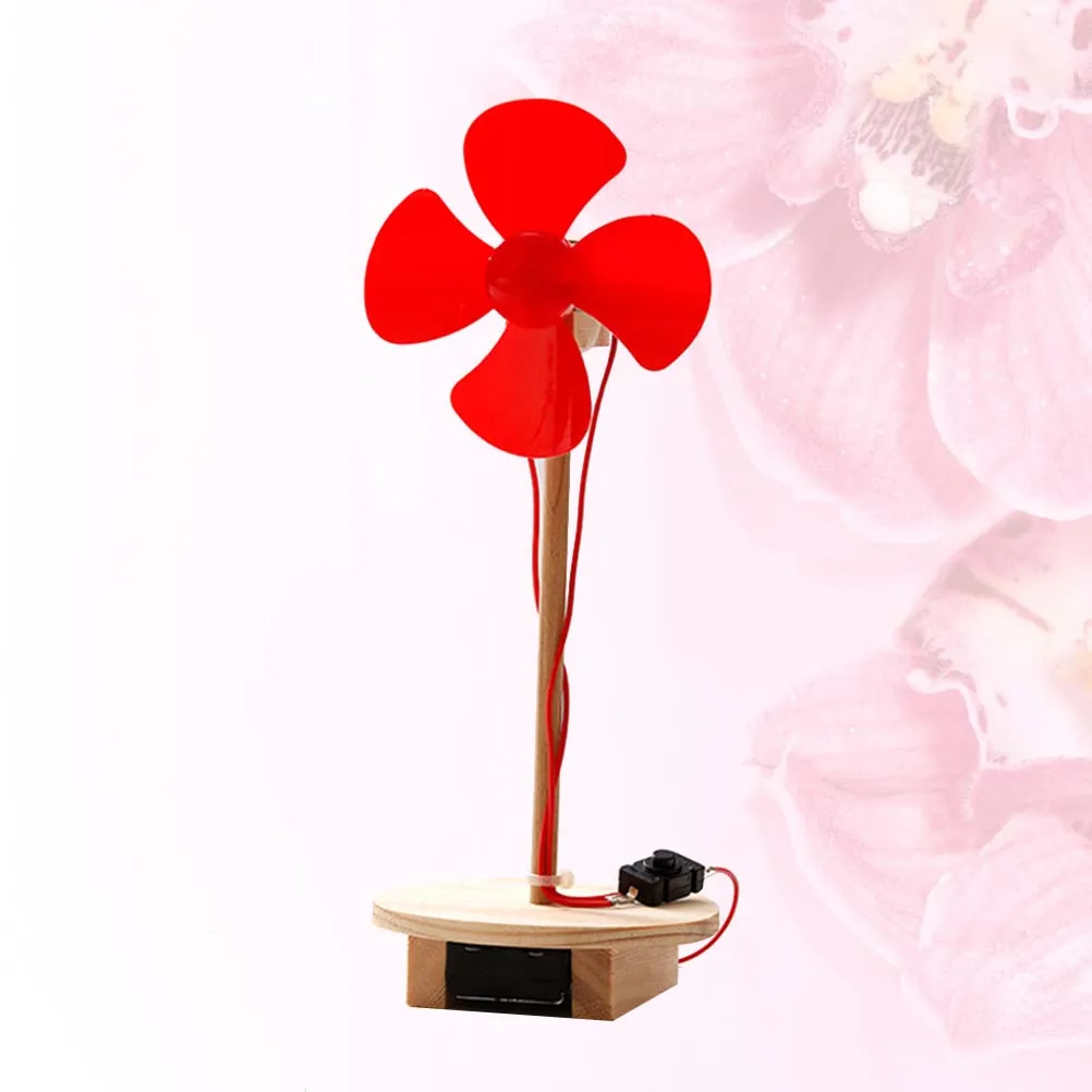 Mini Kits d'expérimentation scientifique à moteur de bricolage, 2 pièces, pas d'assemblage facile pour enfants, ventilateur électrique fait à la main, tige de ventilateur Portable de bureau