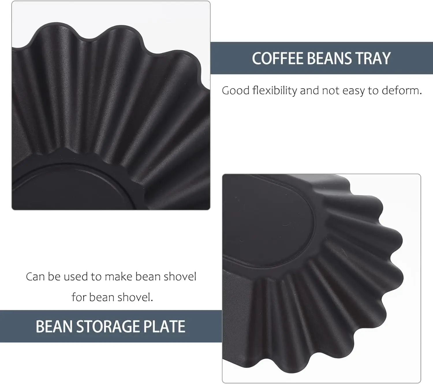 Coffee Beans Cupping Sample Tray Reusable Plastic Plate for Scooping and Weighing Coffee Bean Kitchen Tool Coffee Bean Tray