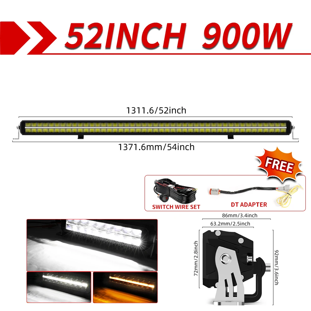 CO LIGHT 32 Inch LED Lichtbalk Dubbele Rij Spot Flood Driving Combo Offroad Anti-verblinding Schroefloos IP69 LED Werkverlichting voor SUV ATV
