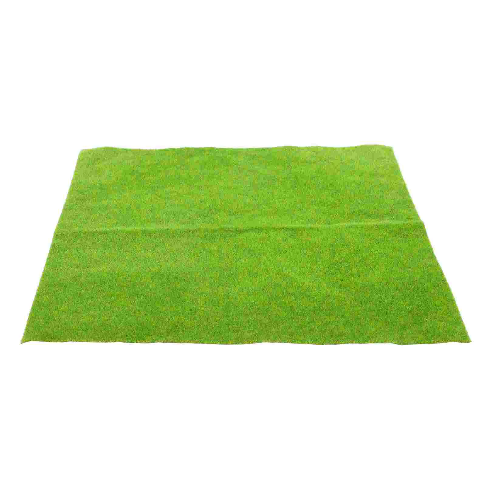 Sand Table Supply Model Grass Patch for Miniature Flower Cluster Landscape Decor Lawn Mat Artificial Turf Decor lasting