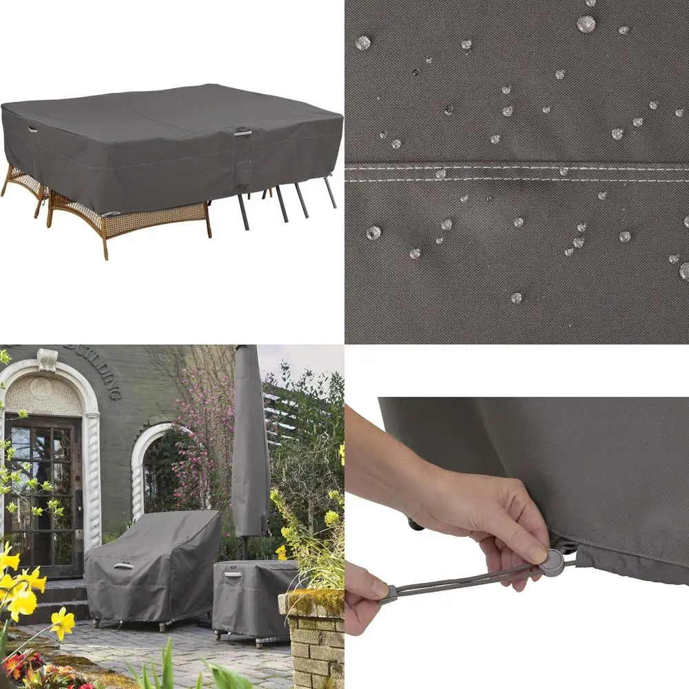 

Водостойкий чехол для садовой мебели 140 дюймов, цвет тауп/грибовидный, 140 x 70.