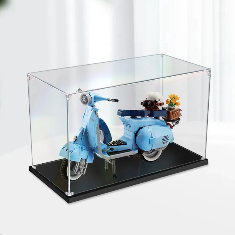 

40 x 20 x 25cm 2mm Assembly Acrylic Display Box for 10298 Vespa 125 Building Blocks Showcase Blocks Accessories No Glue