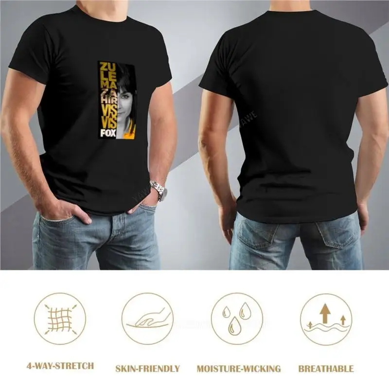 Letnia koszulka męska bawełniana koszulka Najwa Nimri, Vis a Vis, koszulka Zulema grafika t shirt estetyczne ubrania męskie graficzne koszulki