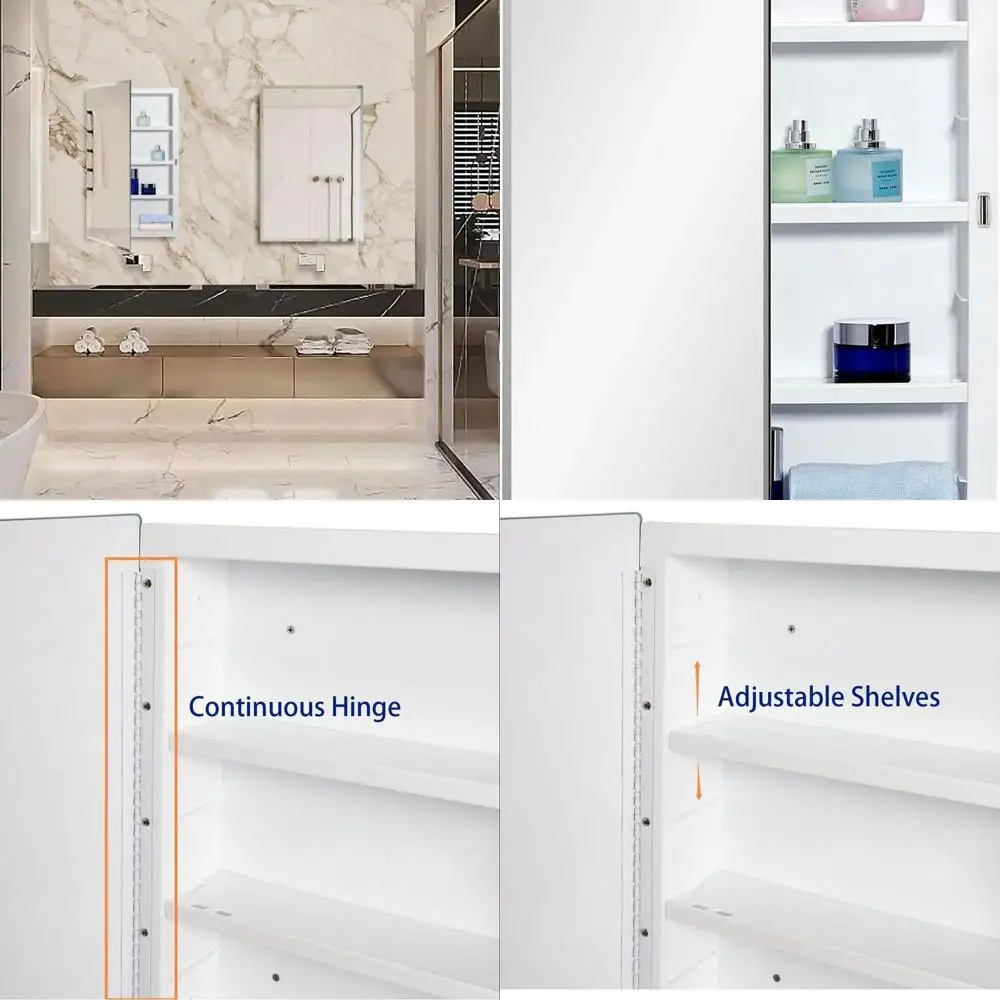 

Зеркальный шкаф для лекарств в ванной комнате, 18 x 28, вариант поверхностного или встраиваемого монтажа