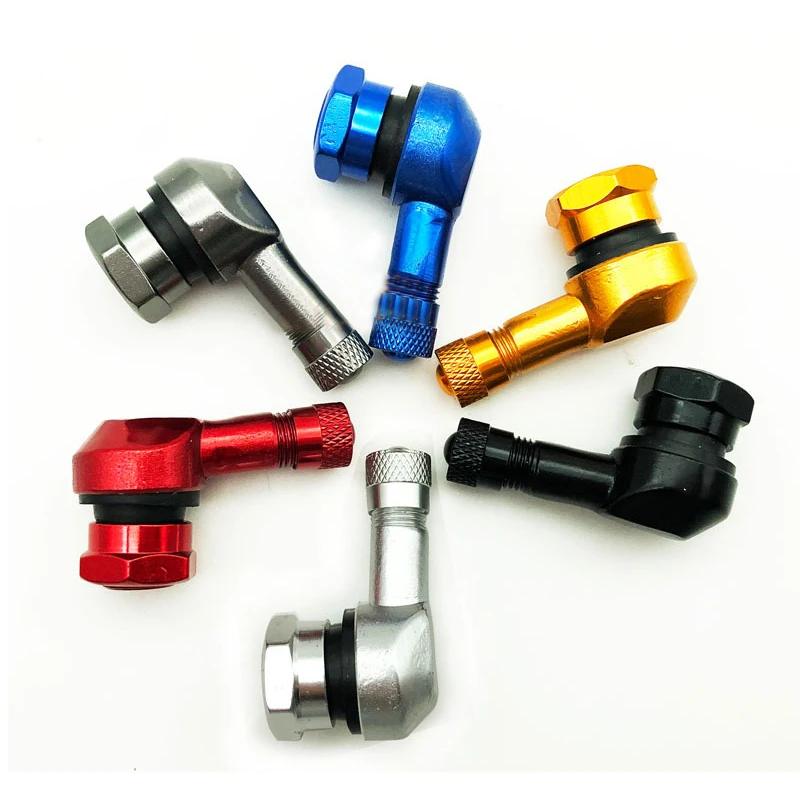Car Tire Valve Nozzle Clamp Aluminum Alloy Motorcycle Wheel Tyre Pump Nozzle Chuck Cap Inflator Connector Auto Accessories 4PCS