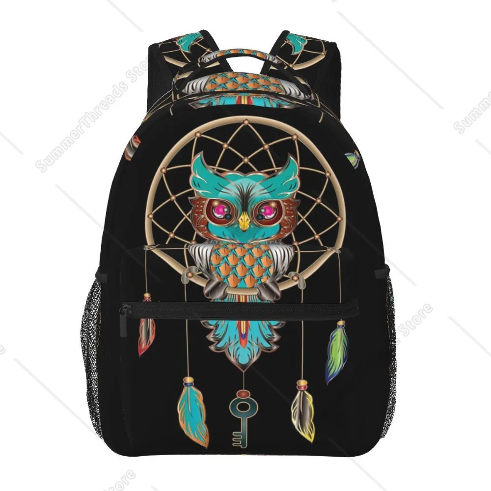 Native Mandala Owl American Backpacks Boys Girls Bookbag Students School Bags Travel Rucksack Shoulder Bag Large Capacity