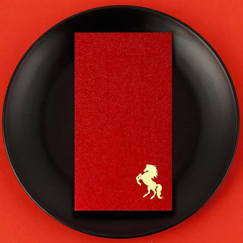 

Новые красные конверты для денег на Новый год 2026, 6 шт., китайский Новый год, Фестиваль Весны, удачные красные конверты, карманные конверты для денег, Год Лошади, Лунный Новый год