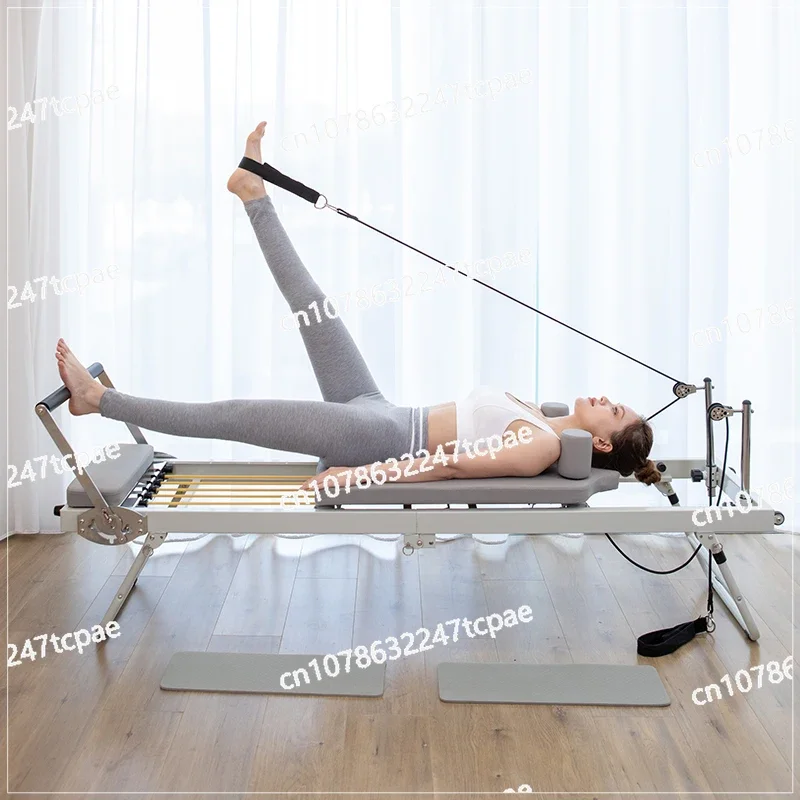 Large Folding Pilates Reformer Equipment Core Yoga Bed Home Fitness Weight Loss Steel ABS steels Material Pilates Machine