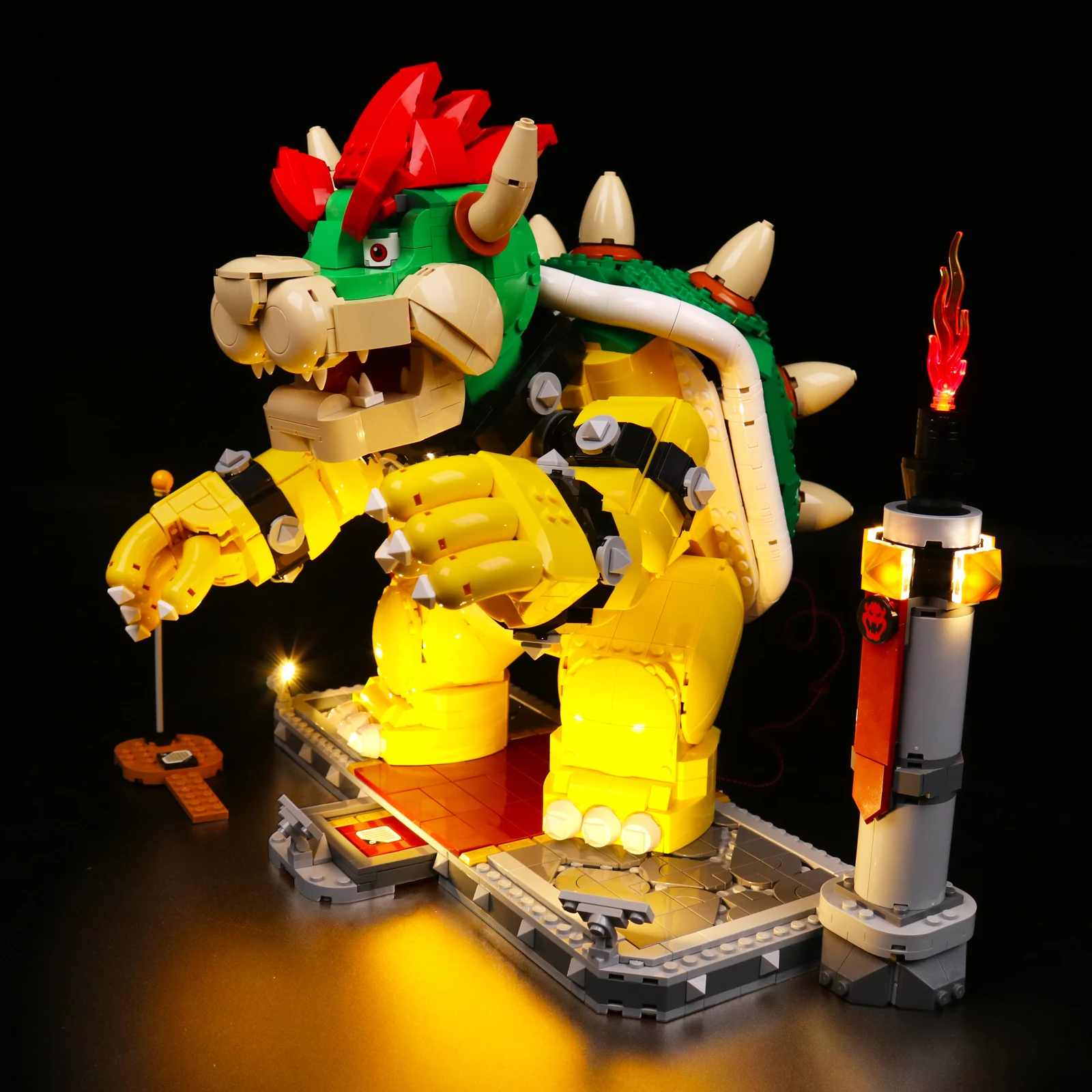 Lazishi LED Light per il 71411 The Mighty Bowser (non Include il modello) accessori per l'illuminazione a LED giocattoli fai da te