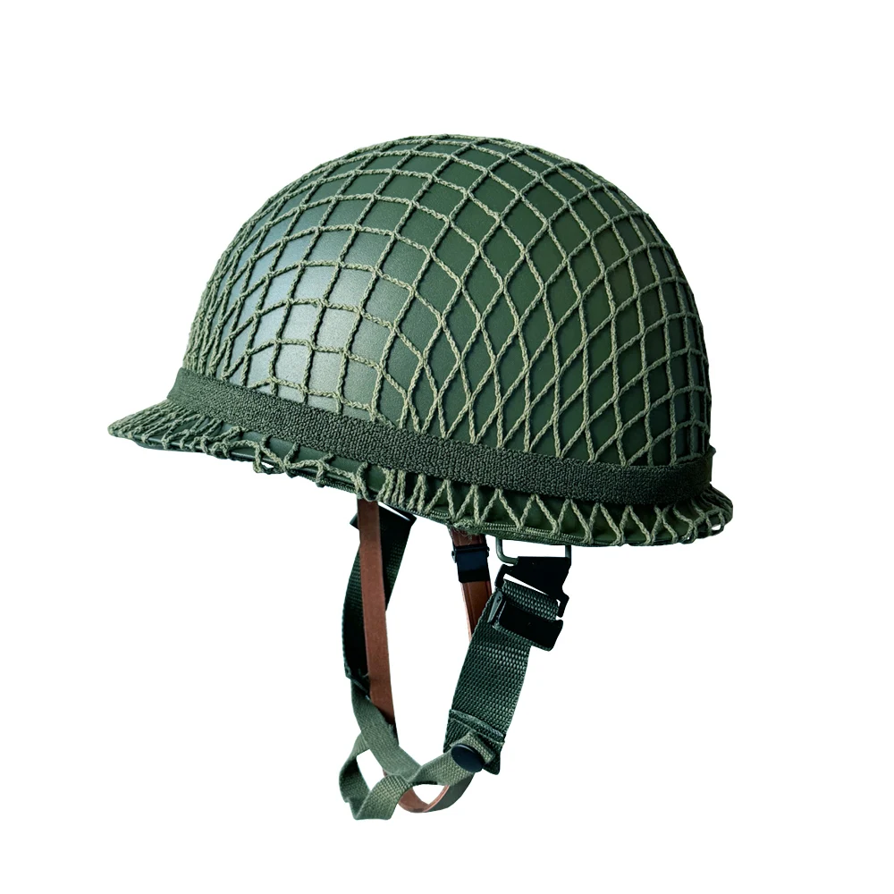 

M1 Helmet Net Cover WW2 US Integrated Equipment Combination Men's Helmet Replica WW II Soldier Equipment M1 Helmet WW2