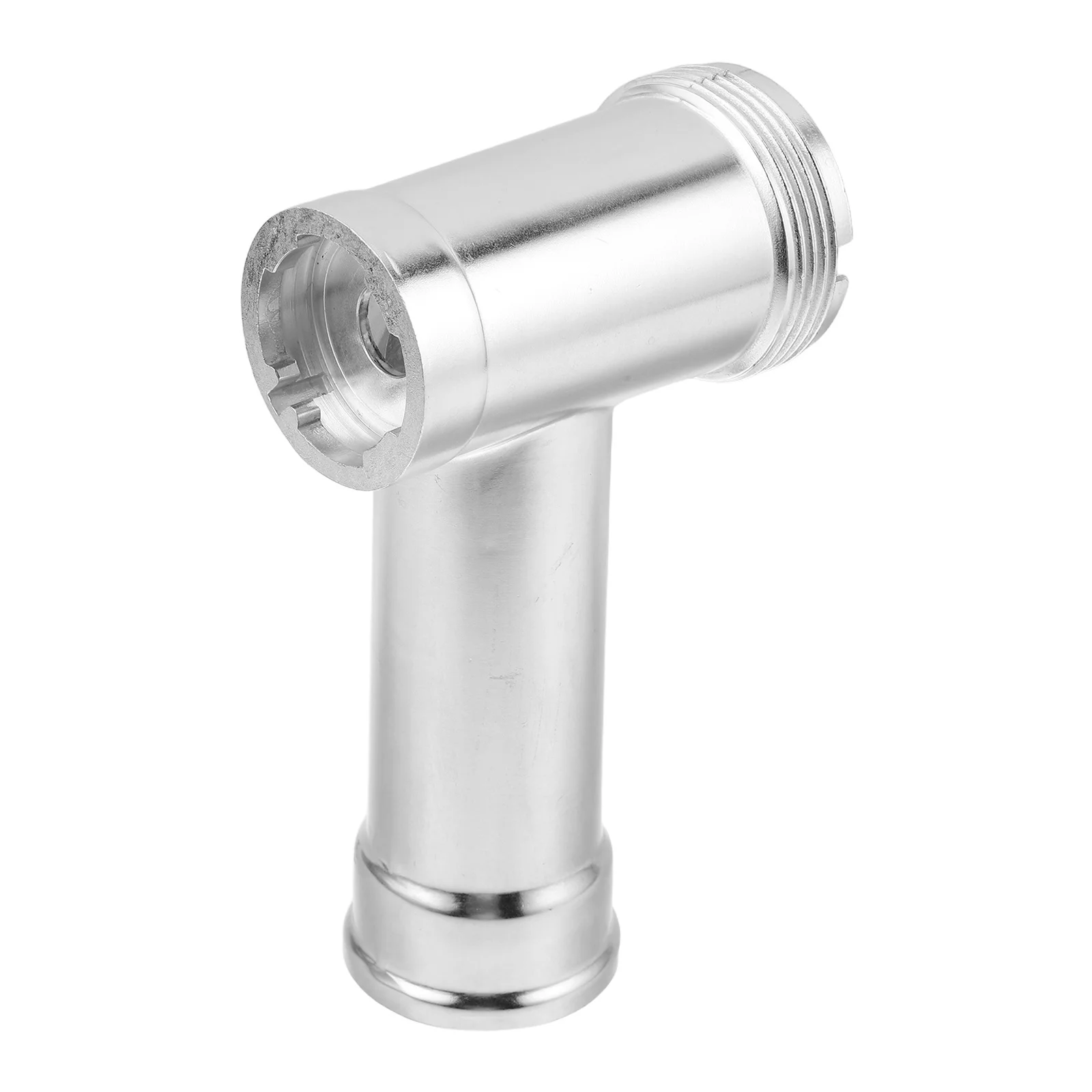 

3 Way Meat Grinder Barrel Silver Aluminum Alloy Easy Cleaning Accessory for Electric Food Mincer Meat Grinder Parts