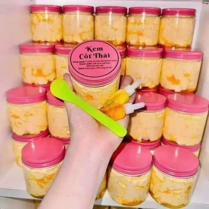 

1/2/3PCS 200g Kem Cốt Thái Rỉ Dầu Vàng Nắp Hồng Và Màu Xanh Lá Cây Body Trắng Mịn Da ,dưỡng Ẩm Da Chống Body