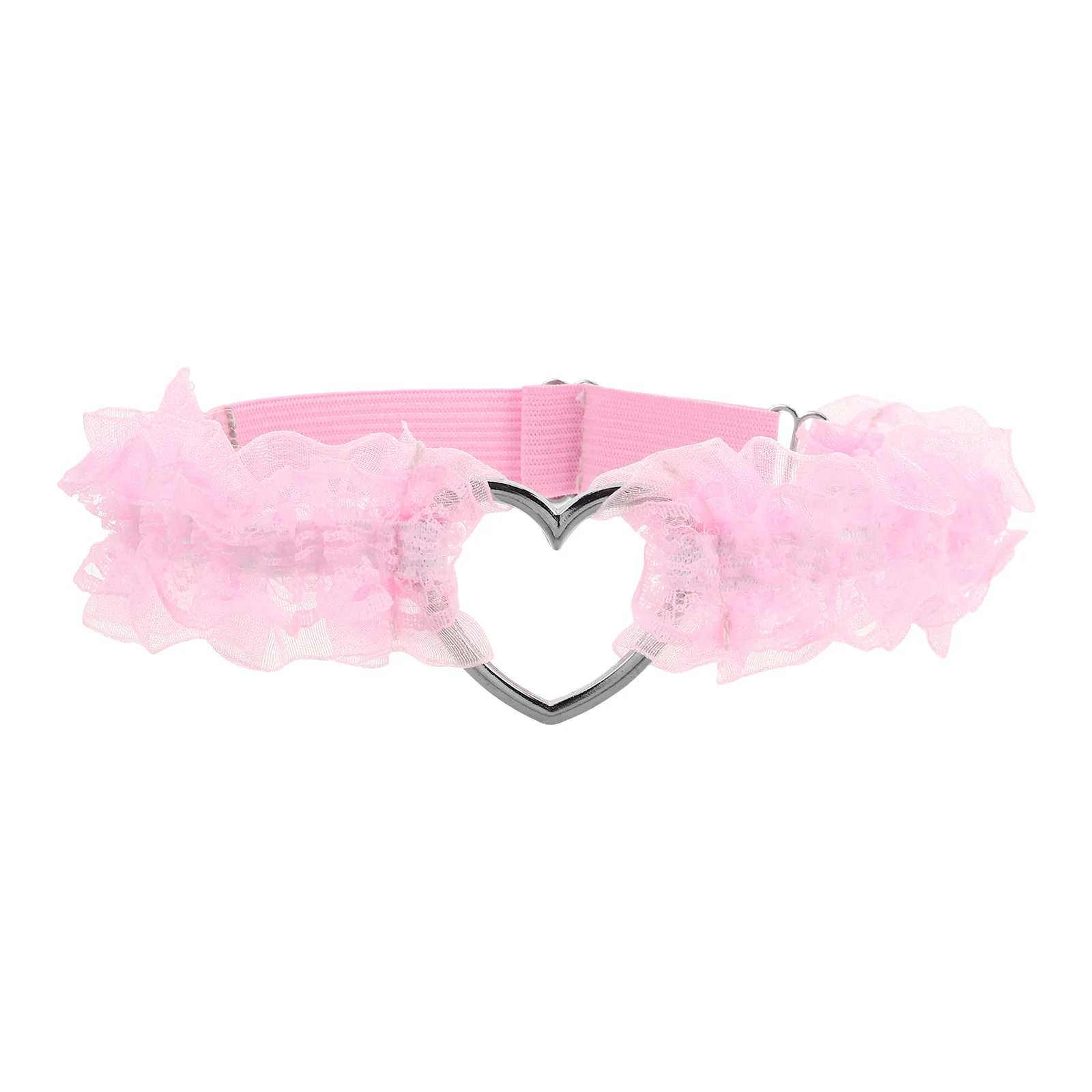 

Elastic Lace Thigh Band Heart Leg Ring Stylish Wedding Garters Prevents Chafing Parties Dates Bridal Accessory