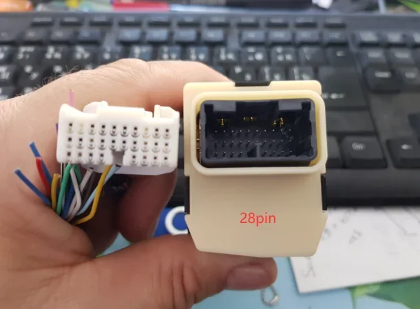 CAPQX 28pin Side Rear View Mirror Folding Switch button Connector Wiring Harness Cable For TOYOTA Corolla LEVIN 2014 For Prado