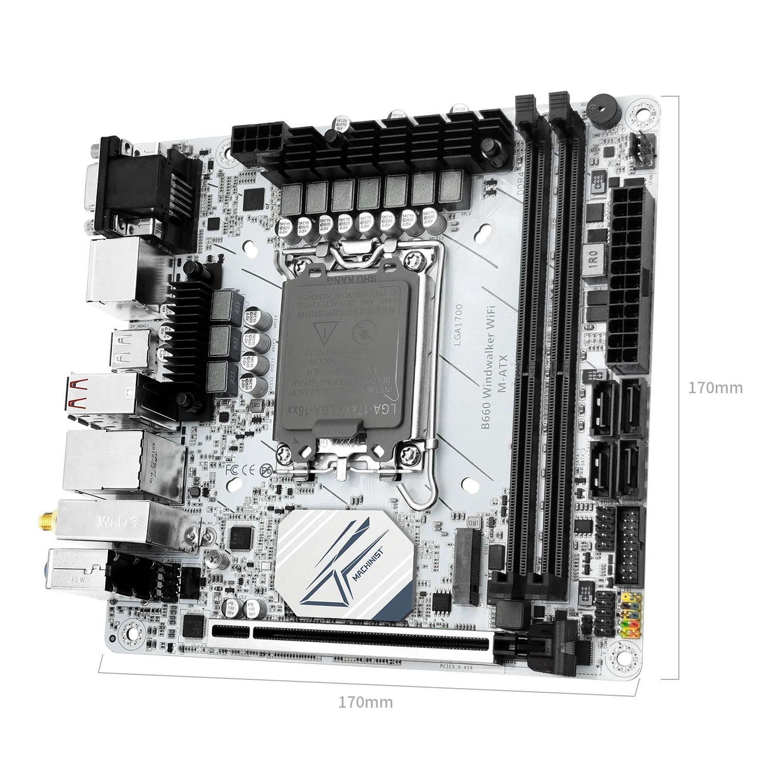 MACHINIST B660 Windwalker DDR4 Motherboard Support 12 13 Gen and Intel LGA 1700 CPU 12100F/12400F/12490F/12600F/12700F/13600F