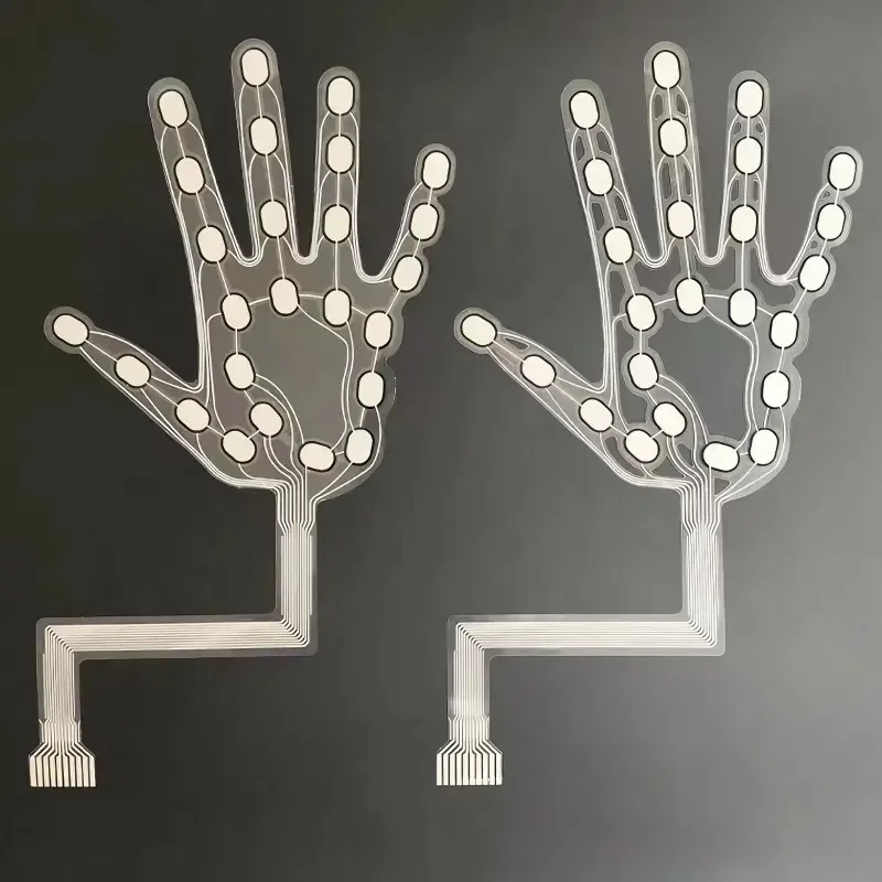 مستشعر مقاومة يدوية يمكن ارتداؤها يدويًا، مستشعر ضغط الفيلم المرن FSR لقياس قوة القبضة