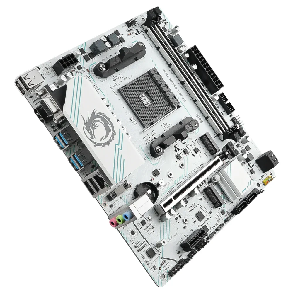 SOYO World Premiere AMD B550M Motherboard Gaming USB3.2 PCIE3.0 M.2 NVME Dual Channel DDR4 AM4 Soket Mendukung CPU Ryzen 5700X