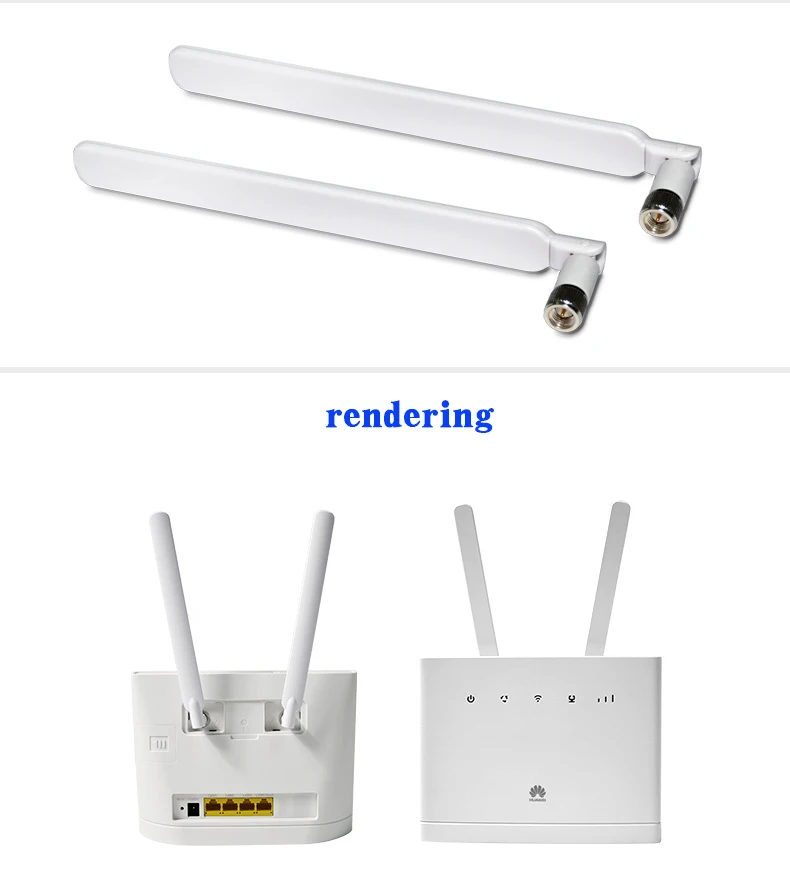 Antenne externe SMA mâle pour routeur de persévérance 4G, ensemble de 2 pièces pour Huawei B593 E5186 et HUAWEI B315 B310 698-2700MHz