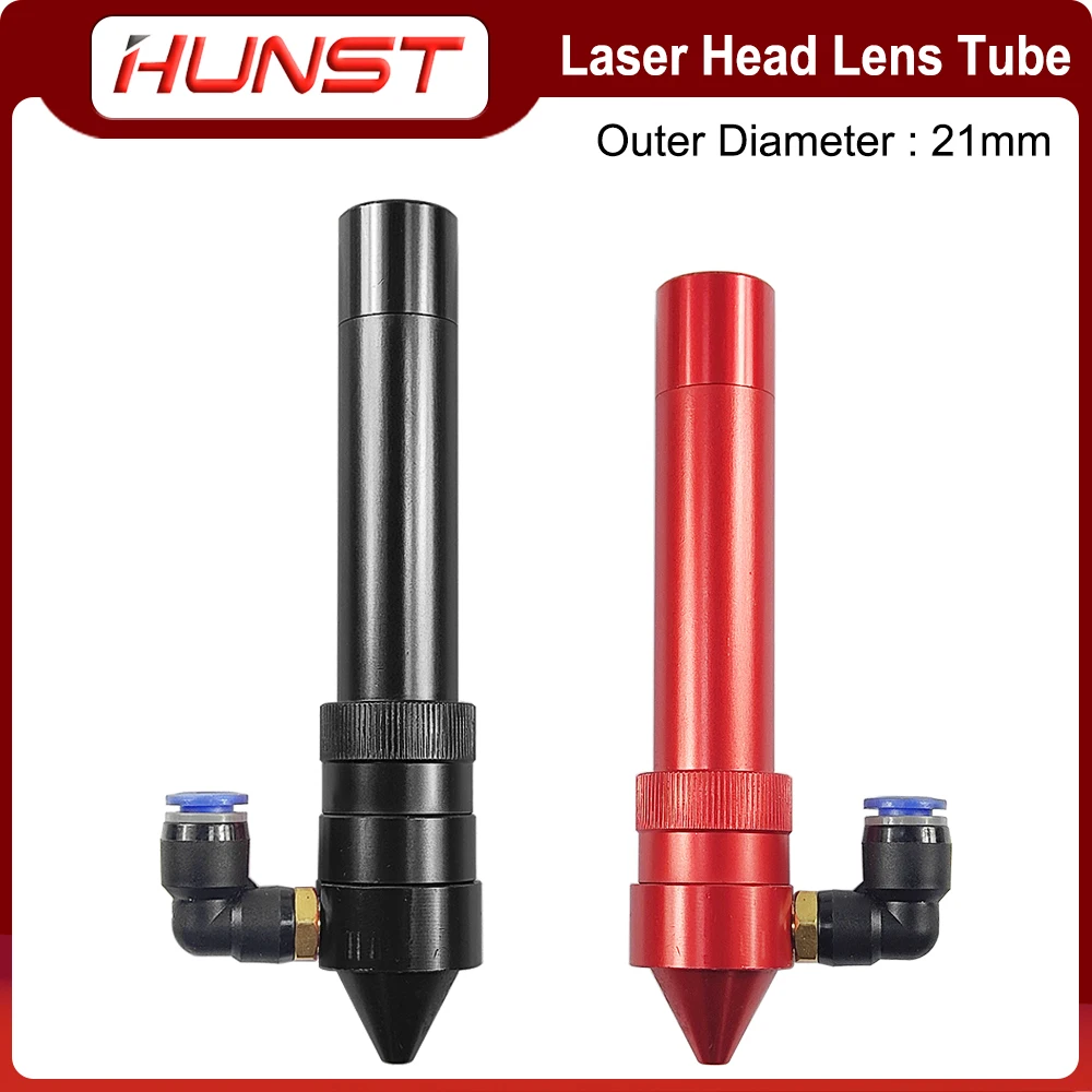 Imagem -03 - Hunst Co2 Cabeça do Laser Lente Tubo Diâmetro Exterior 21 mm Mais Bocal de ar para Lente Dia.20 fl 50.8 63.5 mm para Co2 Máquina de Corte a Laser