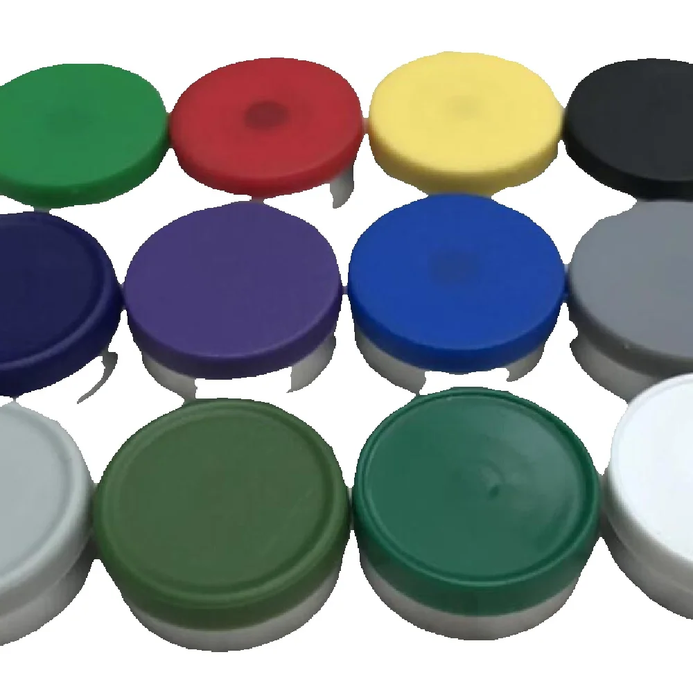 100Pcs 20Mm Kleur Opties Aluminium Plastic Cap Glazen Flacon Caps Seal Scheur Cap Aluminium Tops Voor Krimp glazen Flacon - afbeelding 2