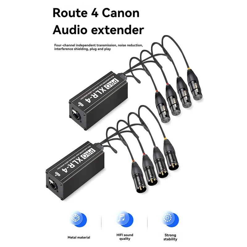 

B04B-RJ45 To XLR Network Cable Extender Multi Network DMX512 Network Signal Extender Of Stage Or Studio Recording