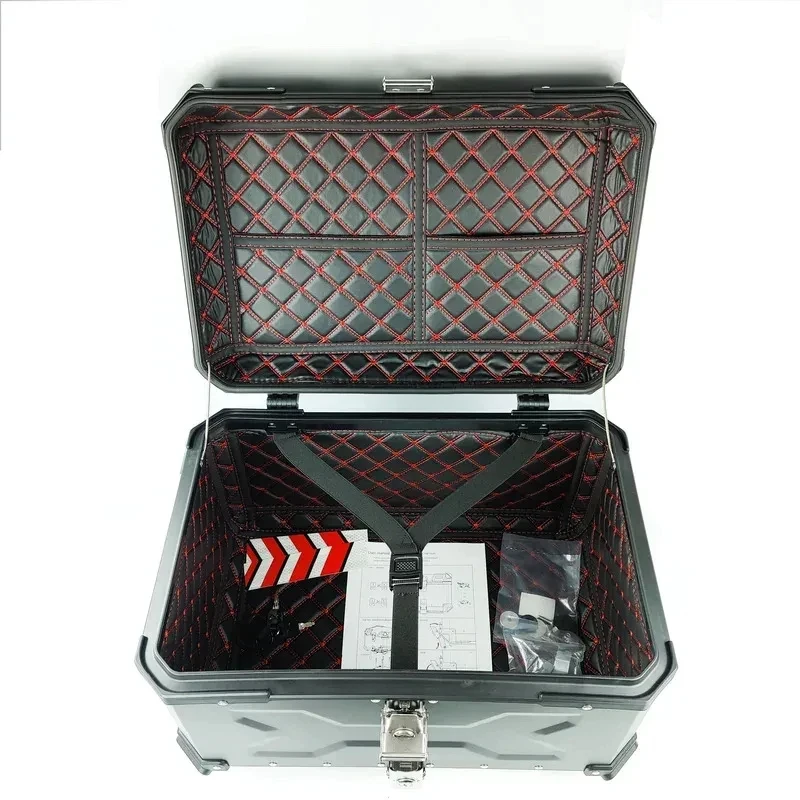 Factory Direct Sale 55 Litres Large Capacity Motorcycle Tail Box Delivery  Aluminum