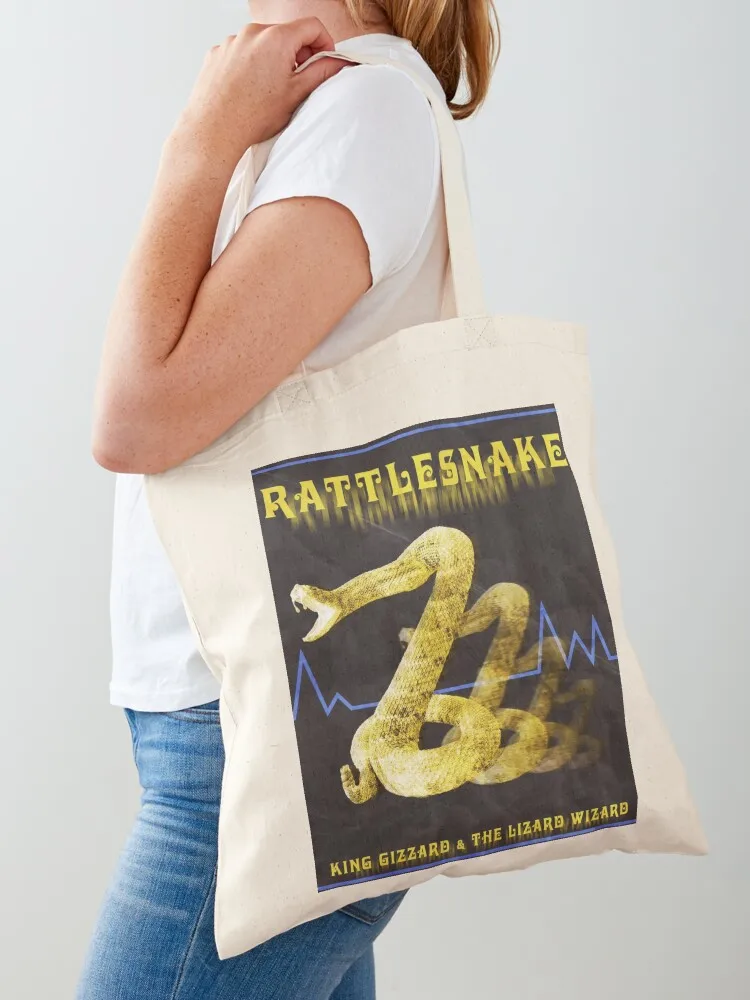 Rattlesnake King Gizzard And The Lizard Wizard Art Tote Bag women bag handbag ecological bags hand bags