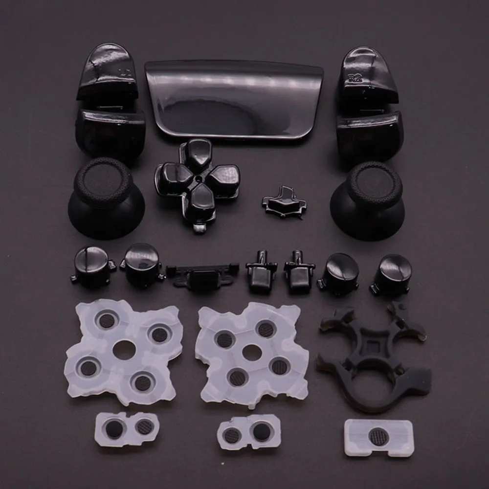 Replacement D-pad R1 L1 R2 L2 Trigger Buttons Share Options Button Set For PS5 2.0 V2 020 Controller Conductive Rubber Pad