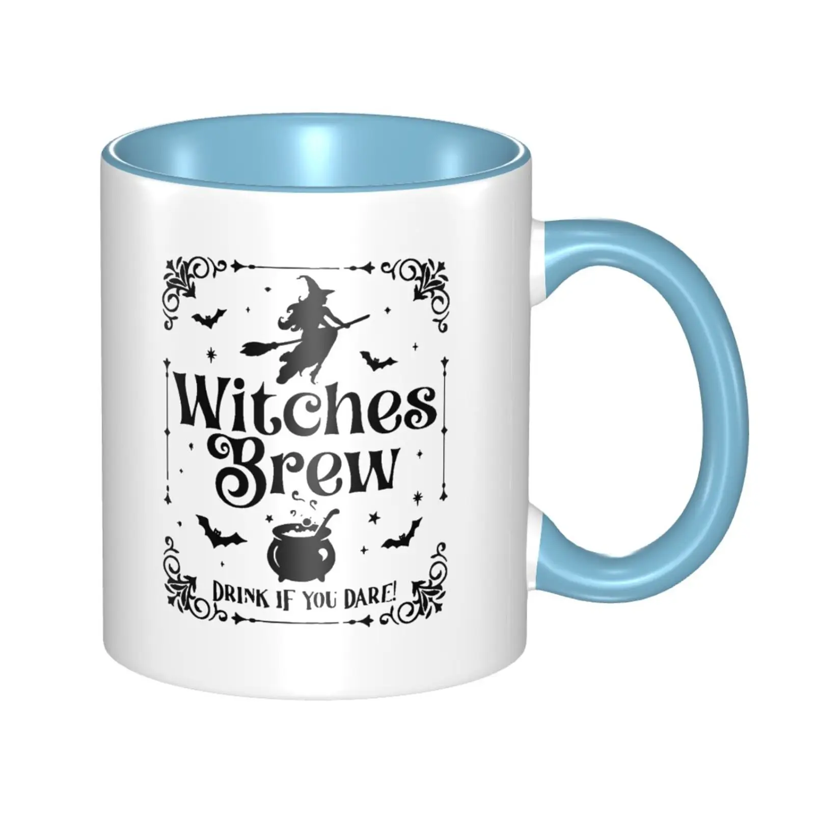Witches Coffee Mug Enchanting Halloween Gift for Friends Ceramic Cup Desktop Decor Summer & Winter Drinkware Parties Present
