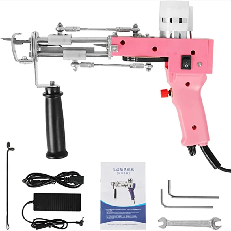 Tufting Gun 2 in 1 Cut Pile Loop Pile Rug Gun Machine Starter Kit Rug Tufting Kit Electric Tufting Gun Carpet Weaving Machine