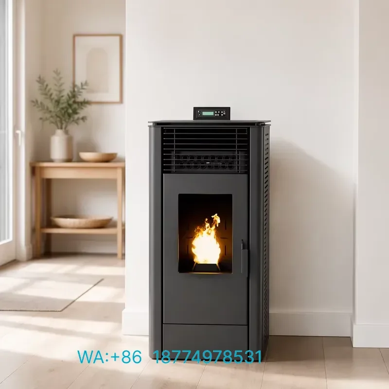 for WH-PK Series Indoor Square Pellet Heating Stove Smart Temperature Control 100-150sqm Home Pellet Stove with Easy Ash