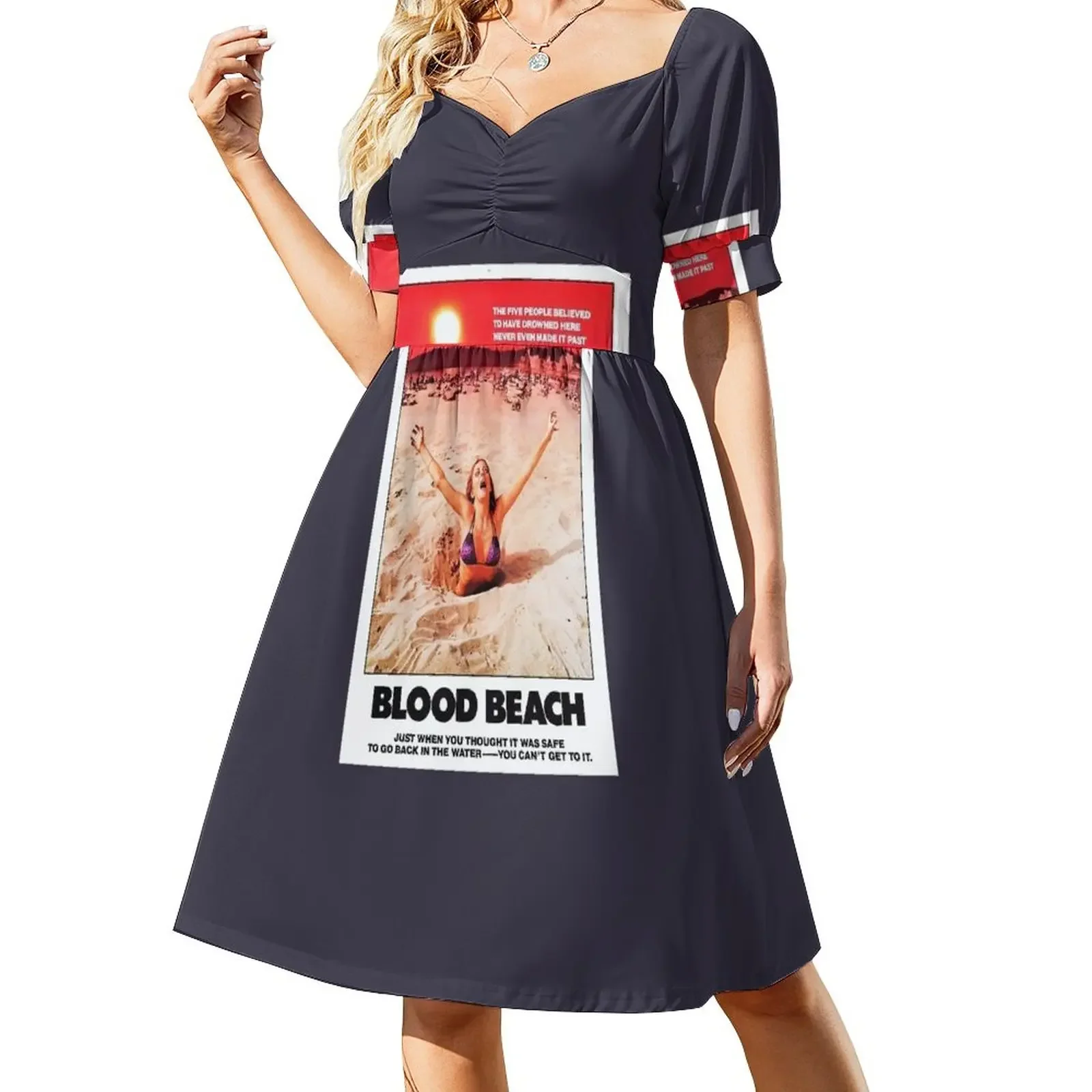 

Funny Gift For Blood Beach 1981 Short-Sleeved Dress clothes for woman dresses for official occasions