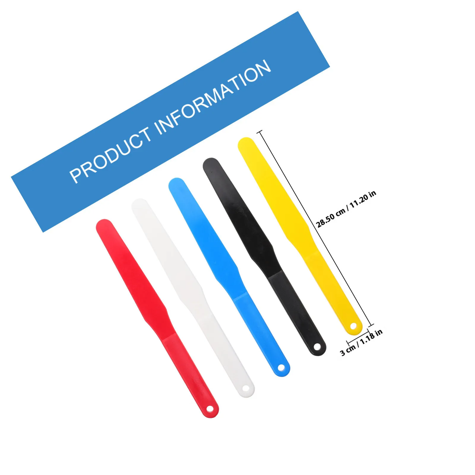 5Pcs Plastic Ink Spatulas Screen Printing Scrapers Oil Paint Mixing Tools Portable Color Palette Knives Ergonomic Art Painting