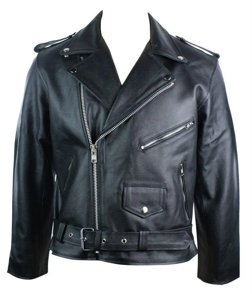 2024 Men PU Leather Jacket Motorcycle Fashion Slim Fit Leather Coat men jacket