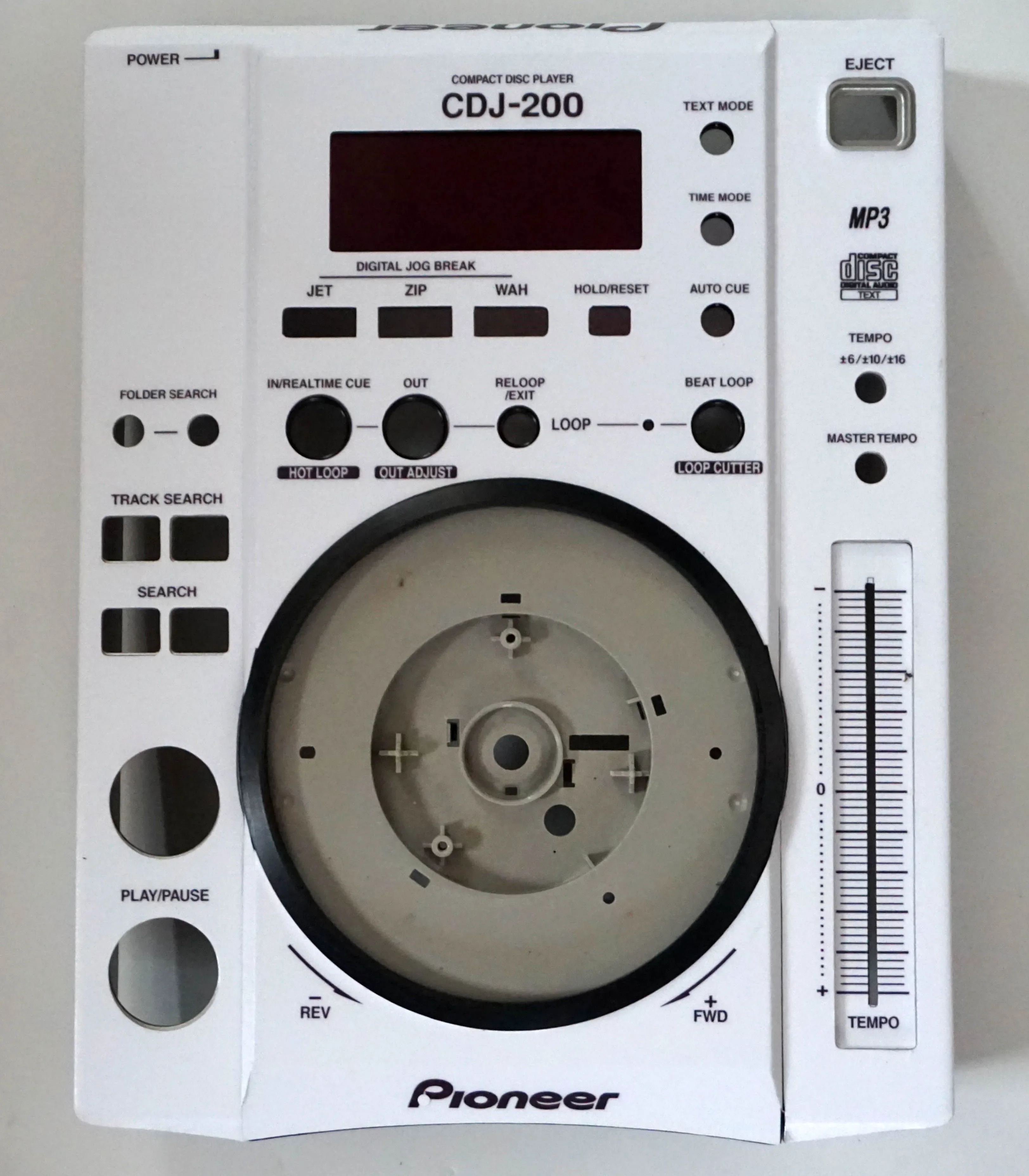 Pioneer CDJ-200 Skin Disc Maker Shell Mask