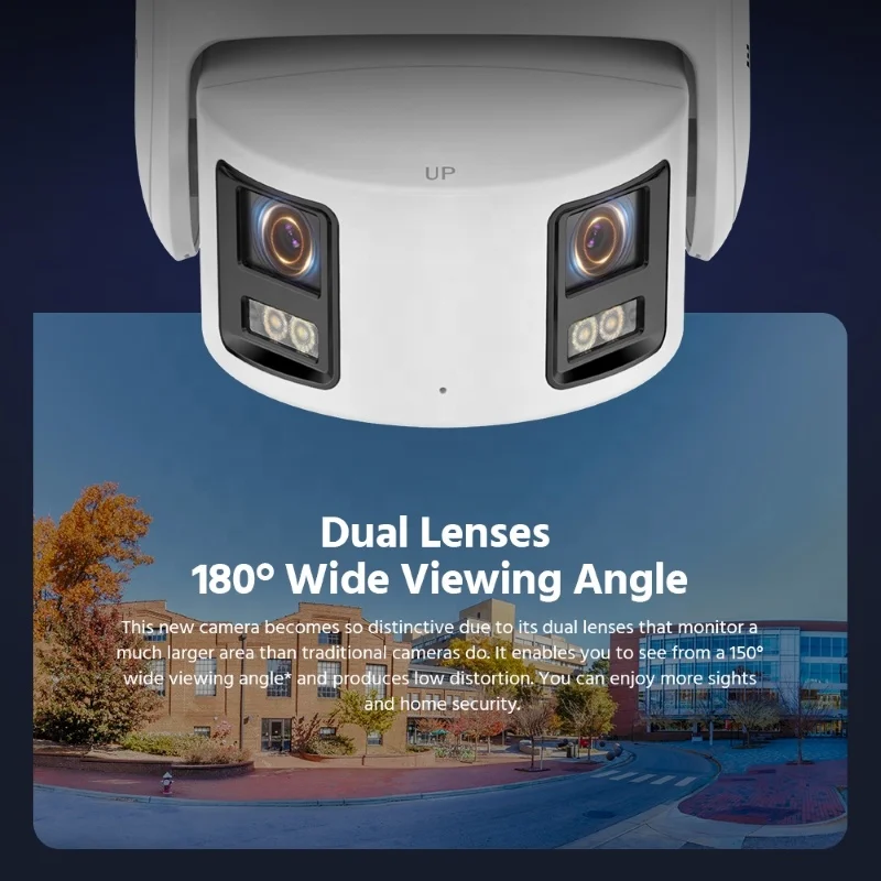 ANNKE 8MP 4K بانورامية AI AcuSense ColorVu POE IP كاميرا الأمن في الهواء الطلق IP67 مانعة لتسرب الماء CCTV دعم 2-Way الصوت