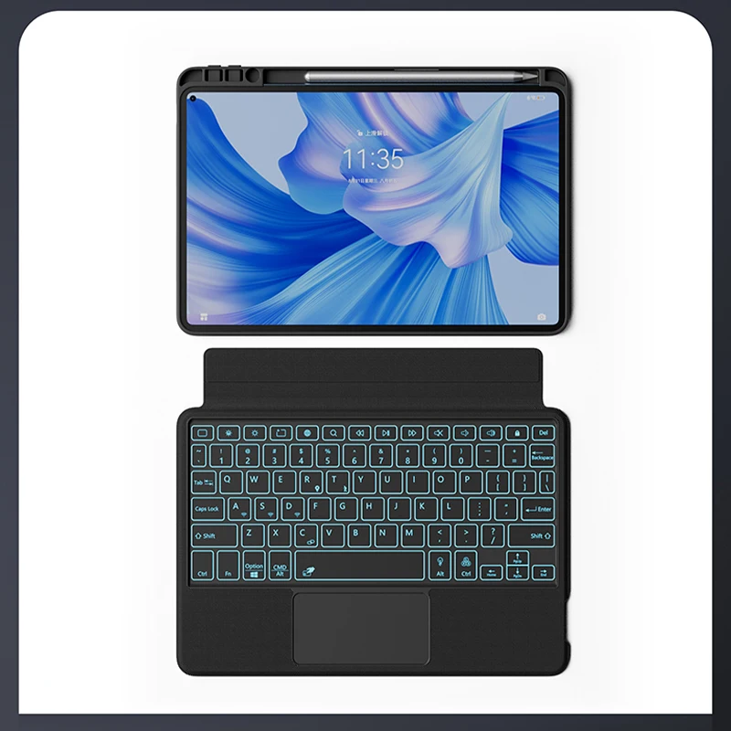 Imagem -02 - Eisscce-magic Smart Keyboard Case para Huawei Matepad Trackpad Multi-touch Teclado Retroiluminado 11 2023 2023 Pro 10.8 11 12.6 13.2in 2023