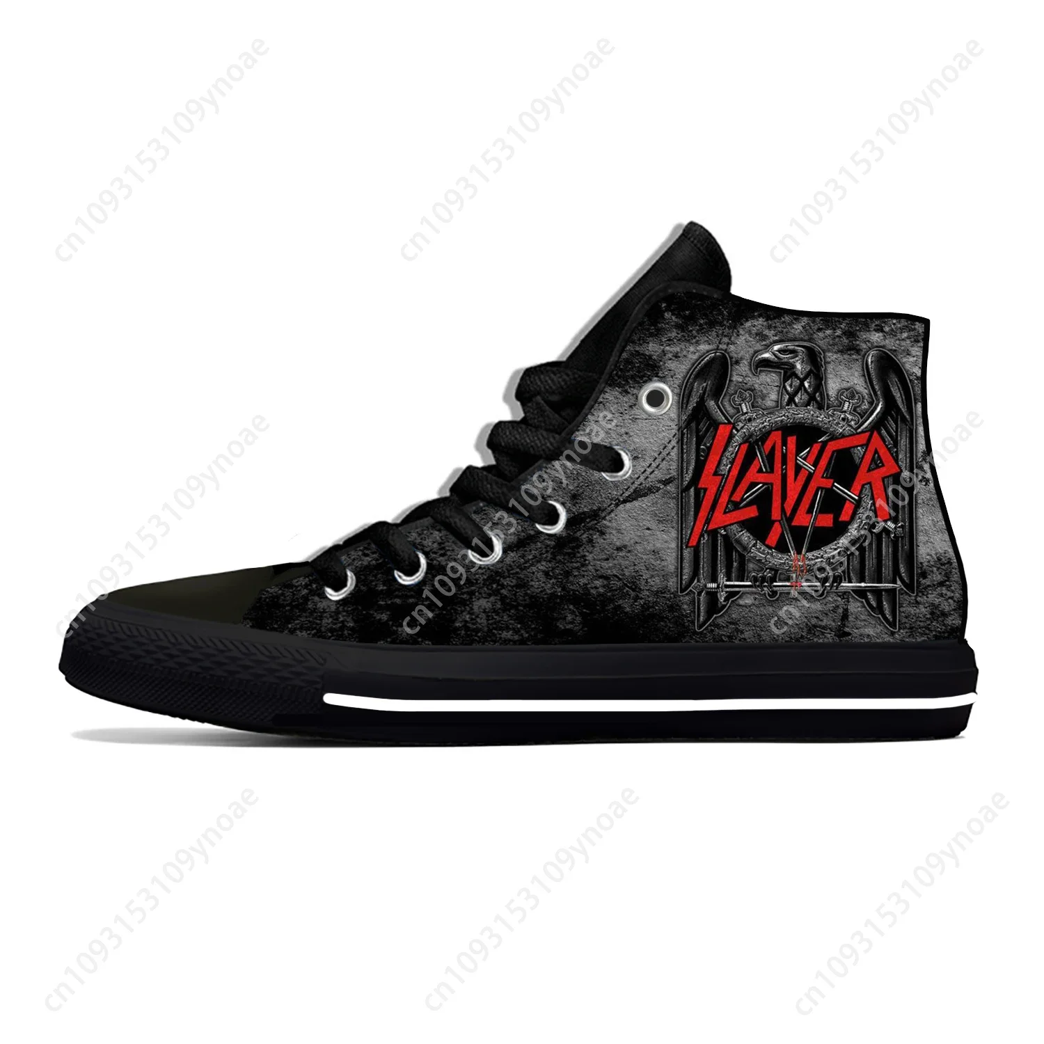 

Slayer Heavy Metal Rock Band Horror Scary Fashion Casual Shoes High Top Breathable Men Women Sneakers Lightweight Board Shoes