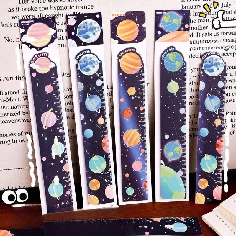 Gift Cute Planet Magnetic Bookmark Ruler Student Stationery Painting Creative Small Prizes Office School Supplies Kawai Lovely