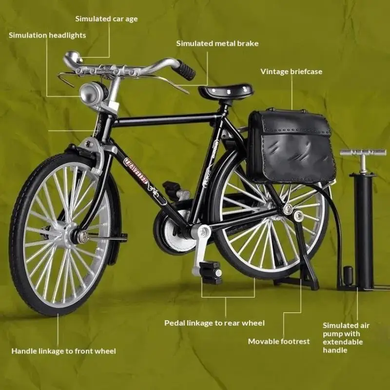 With A 28-Inch Frame A Retro 90s-Style Assembly Toy Semi-Alloy New Handmade Diy Bicycle Model