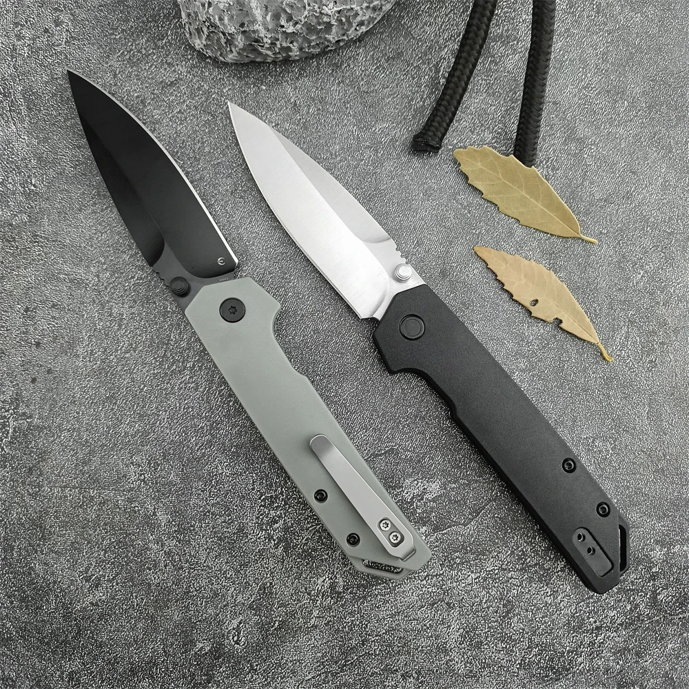 KS 2038 Folding Knife D2 Steel Blade Nylon Fiber Handle Camping Tools Portable Pocket Knife Tactical Hunting Self Defense Knife