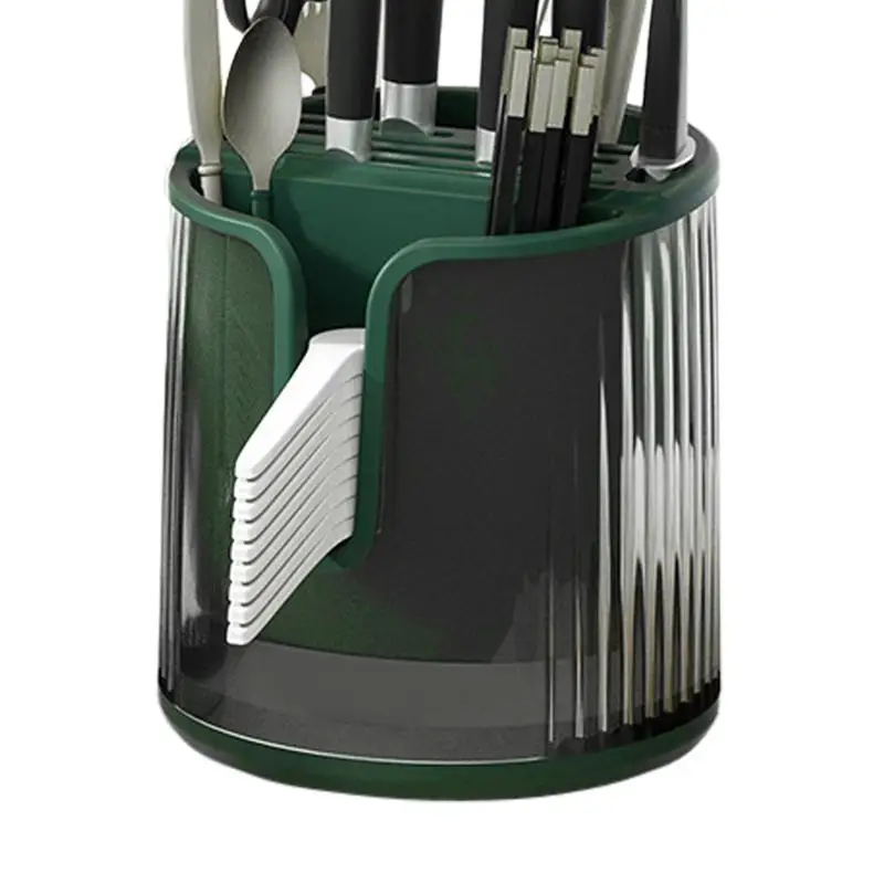 Rotating Cooking Utensil Organizer 360 Rotation Utensil Holder Utensil Crock Spatula Holder Spacious Spoon Spatula Organizer