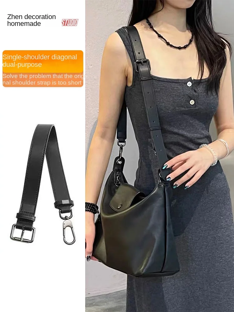 Long home bag women's strap extension transforms the original crossbody strap to replace the bag accessories