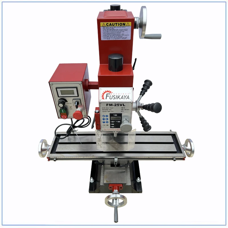 

【Hot】1100W Mini Milling Machine Brushless Motor Digital Display FM-25VL metal milling machine