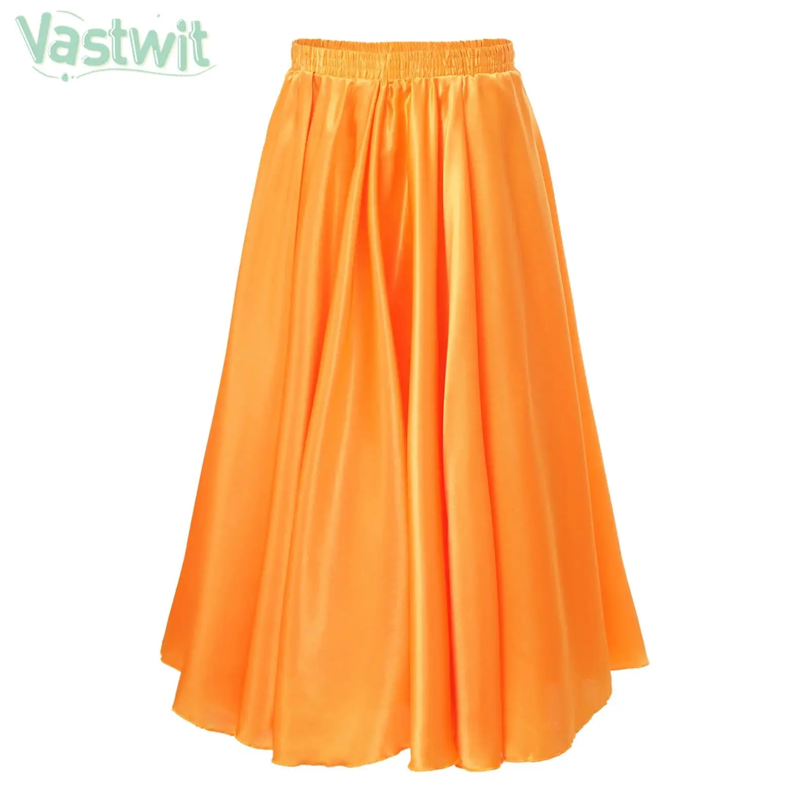 Kids Girls Spanish Paso Doble Bullfight Ballroom Flamenco Latin Tango Dance Skirt Chiffon 360 Degree Big Maxi Skirt Dancewear