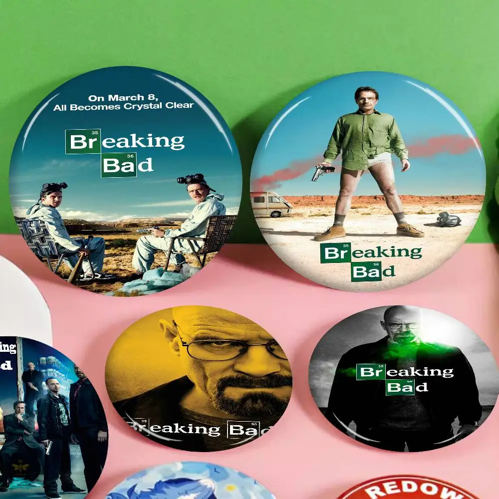 

Breaking Bad TV 58mm Handmade Brooch Cartoon Cosplay Badge on Backpack Jewelry Accessories Gifts
