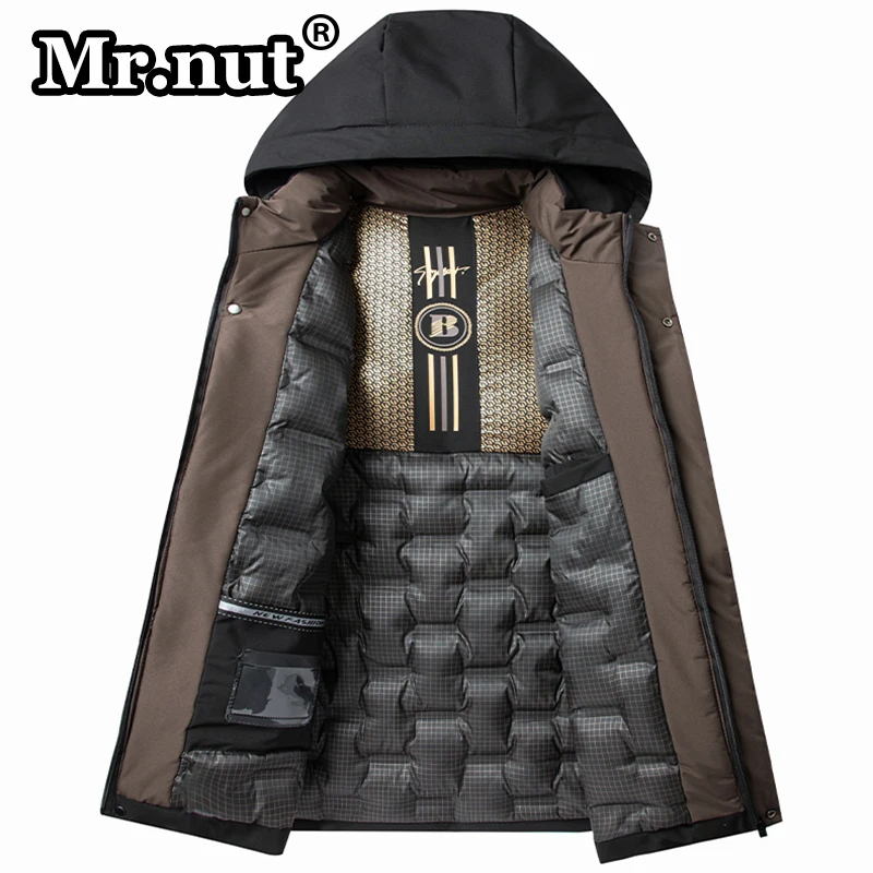 Mr.nut Stylish Thermal Durable Hooded Jackets Men's Casual Thickening Cotton-padded Clothes Winter Jacket Windbreak Male Coat