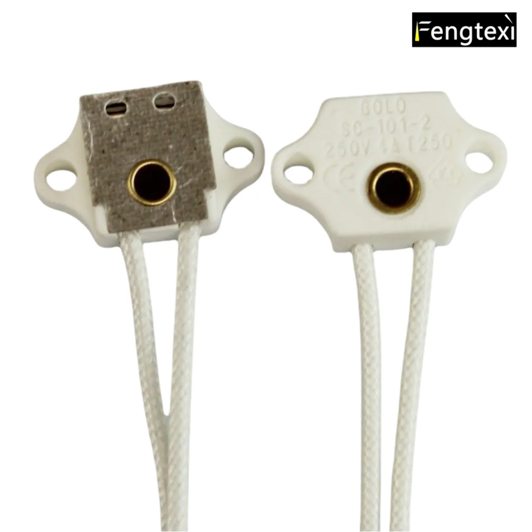 

High - Quality G4 6V/12V Square Lamp Holder for Microscope Bulb Base