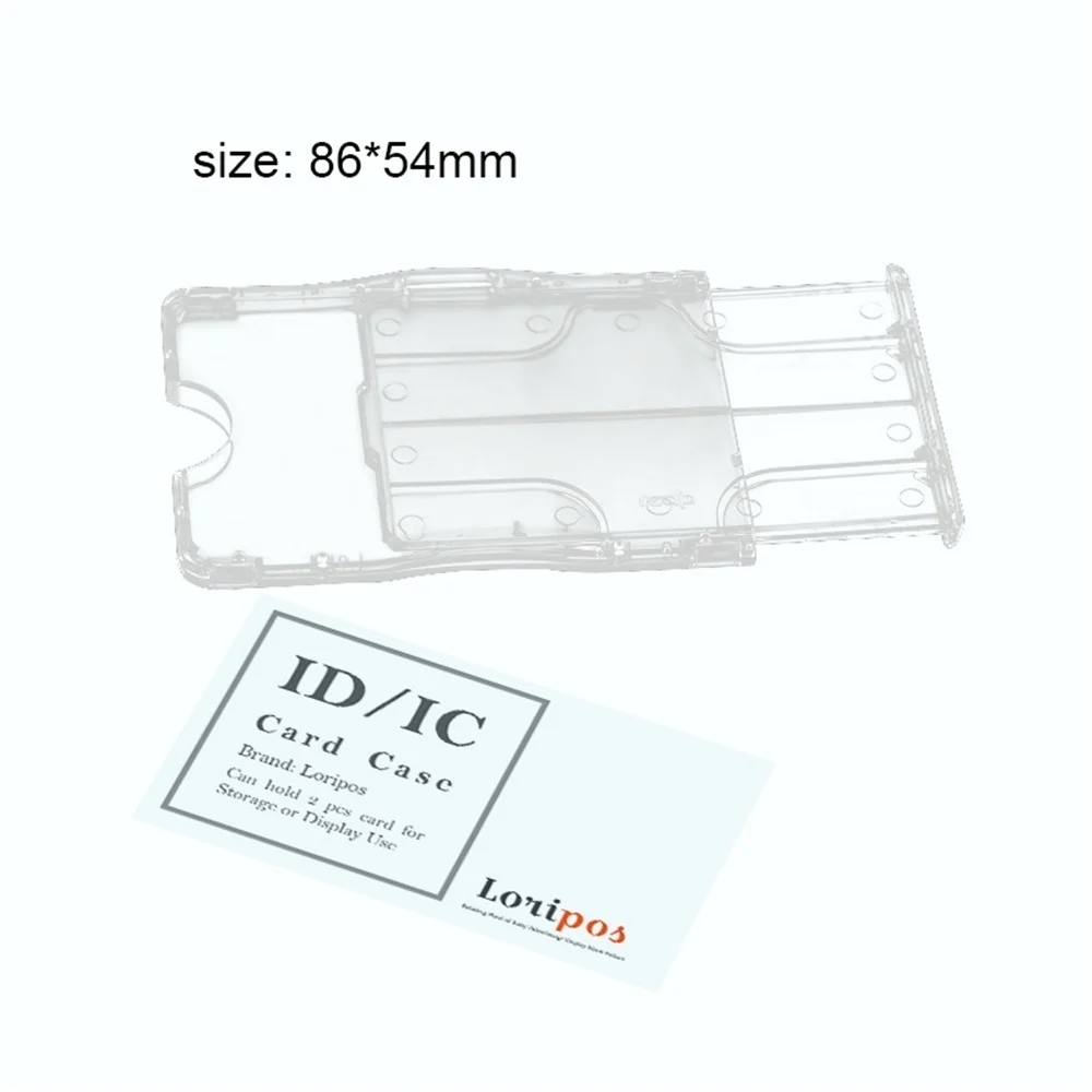 Abs Holder Employee Name Card Cover Plastic Work Certificate Identity Badge Id Business Case