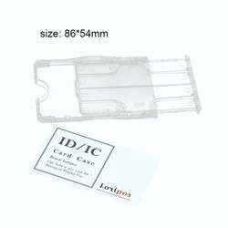 Abs Holder Employee Name Card Cover Plastic Work Certificate Identity Badge Id Business Case